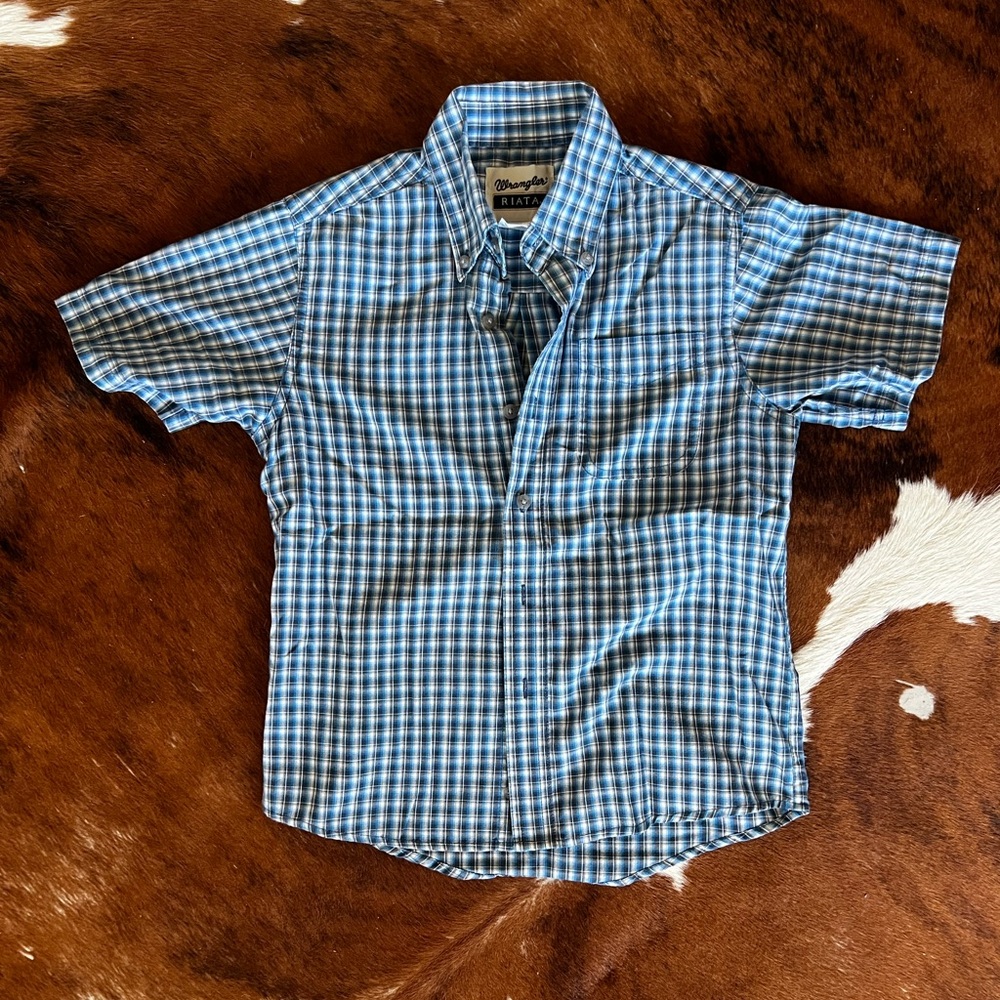 Wrangler RIATA western shirt short sleeve boys Medium